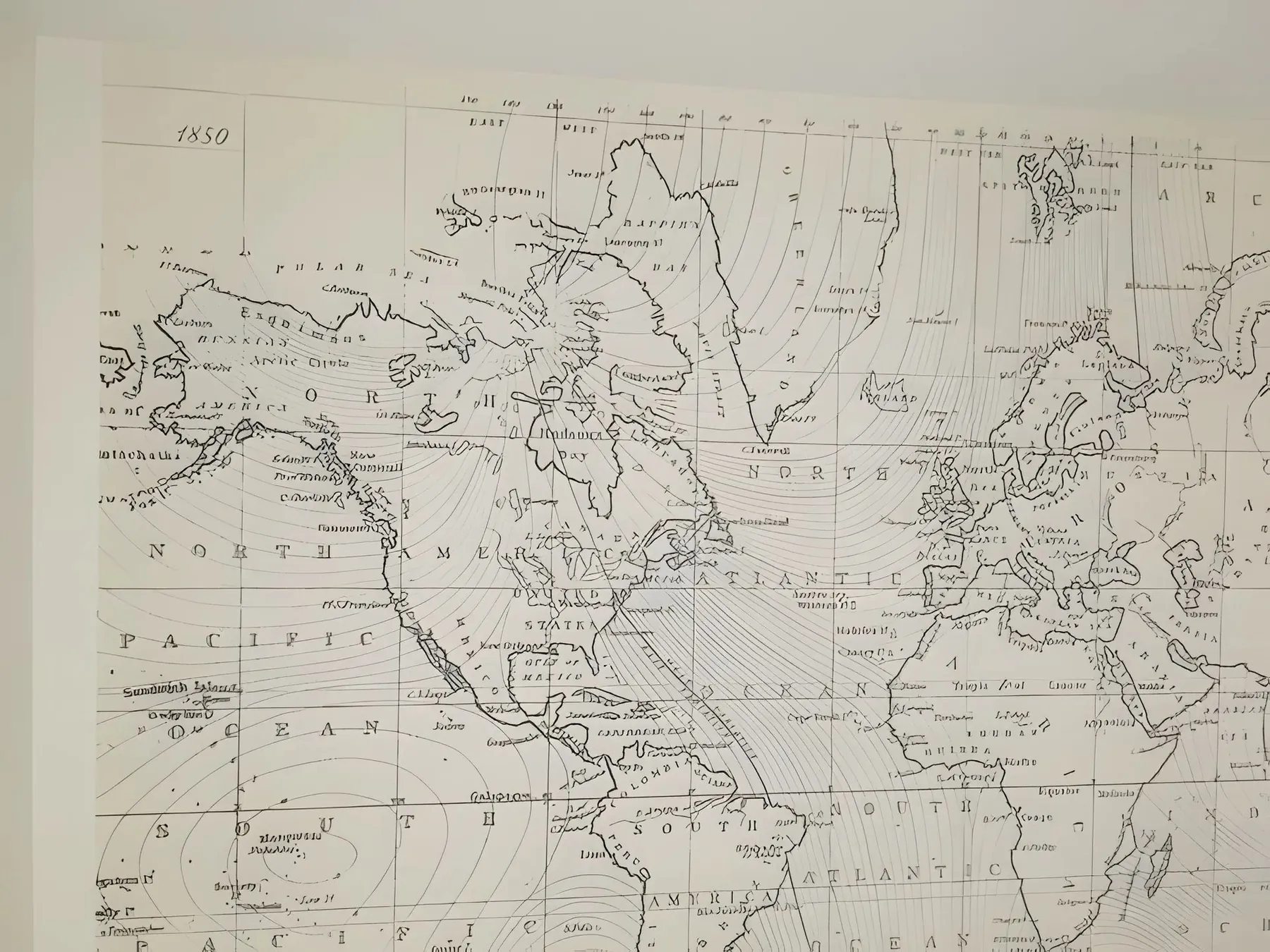 Papier peint carte du monde