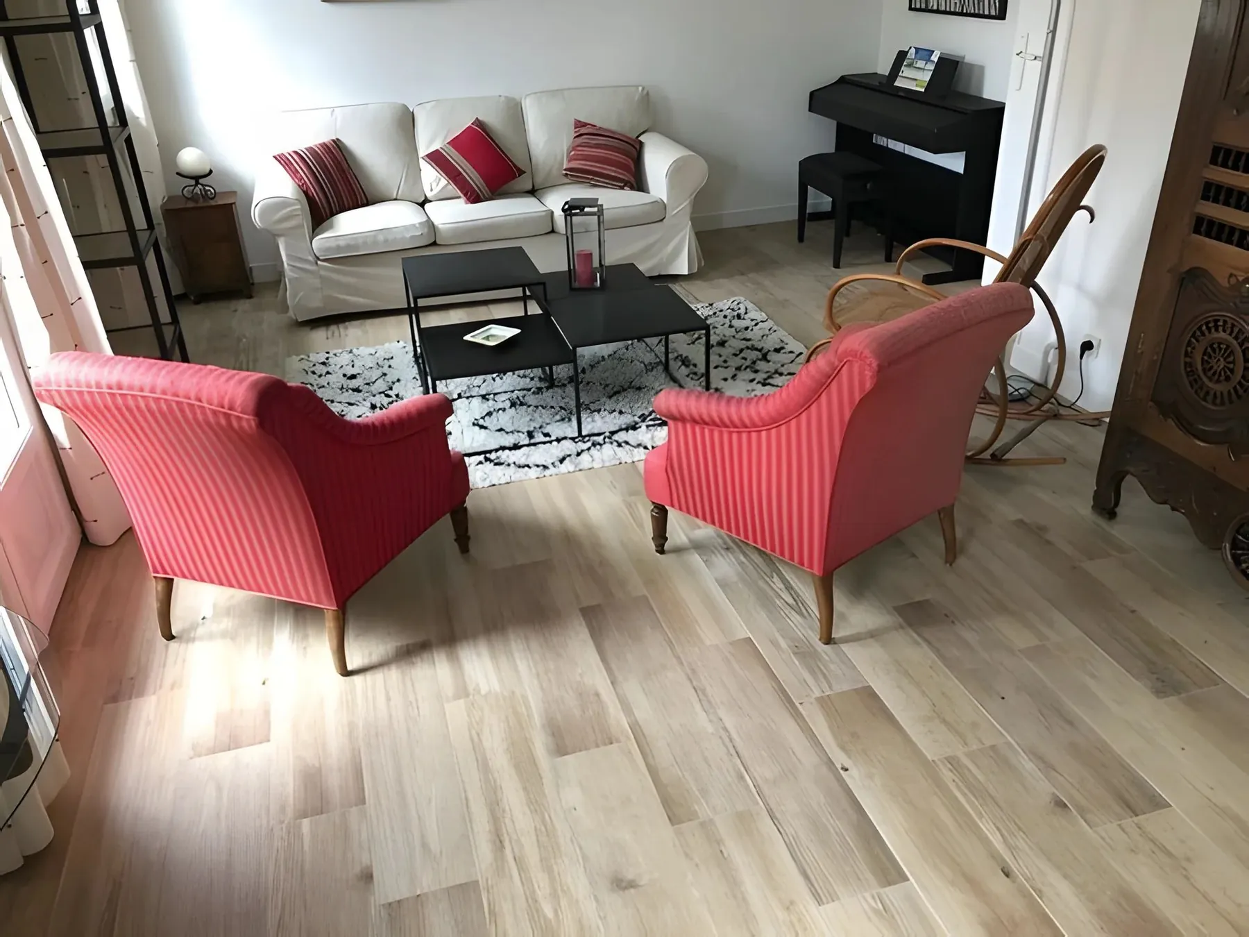 Salon avec parquet
