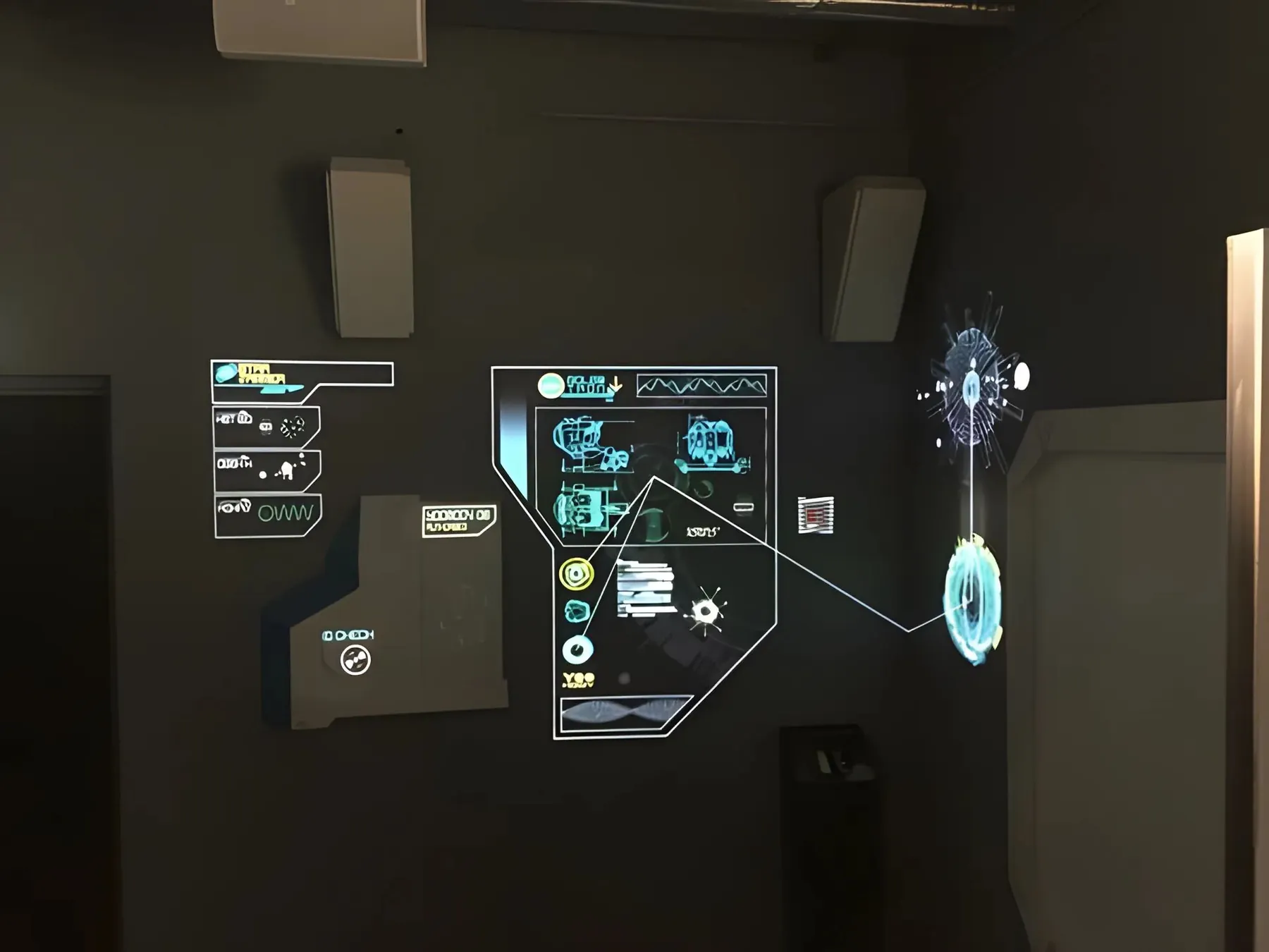 Mur interactif lumineux